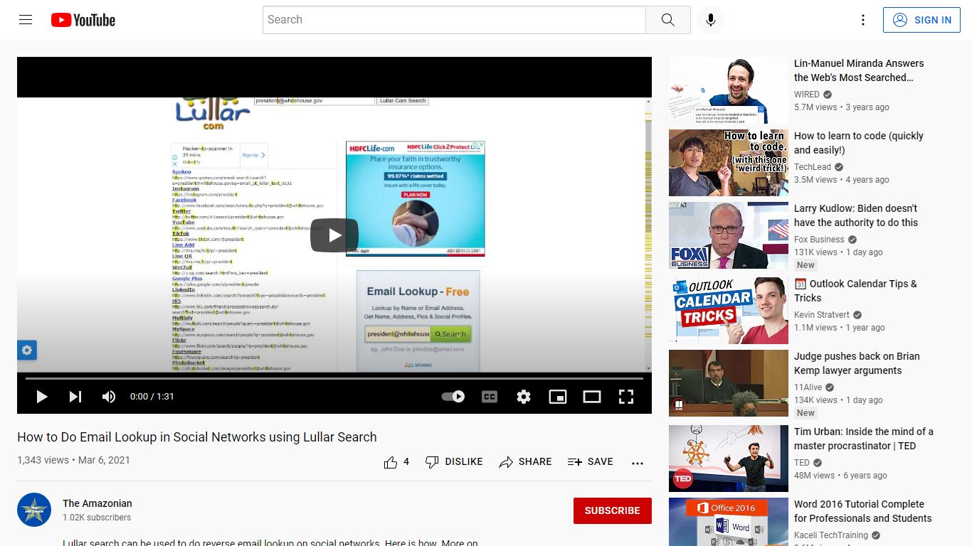 How to Do Email Lookup in Social Networks using Lullar Search