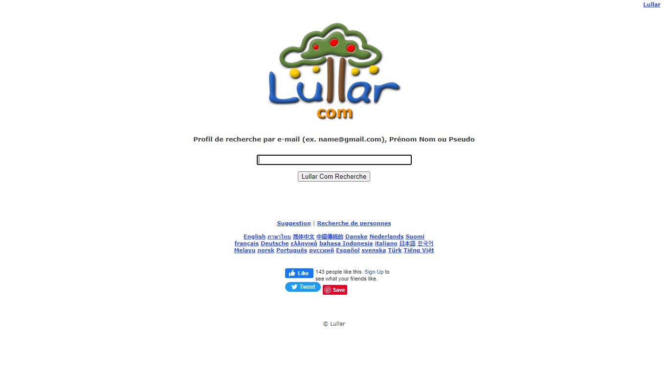 Lullar Com - Recherche de membres Profil par Email ou Pseudo